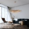 Lampa Wisząca ICICLE 2031-11 Zuma Line Złota | Nowoczesny Żyrandol 15xG9